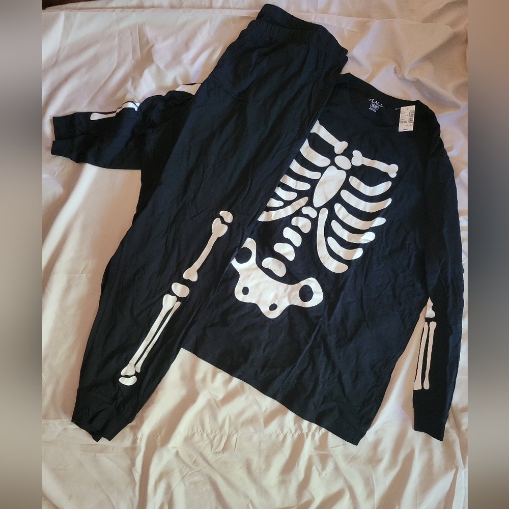 Mens skeleton pajamas set